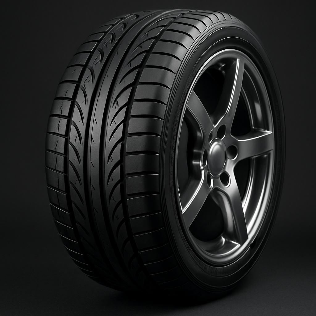 New performance tire on an alloy wheel